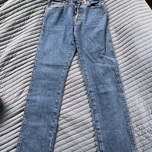 Tomboy Classic Blue Denim Jeans Straight Leg